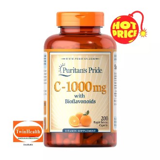 Puritan's Pride Vitamin C-1000 mg with Bioflavonoids / 200 Capsules