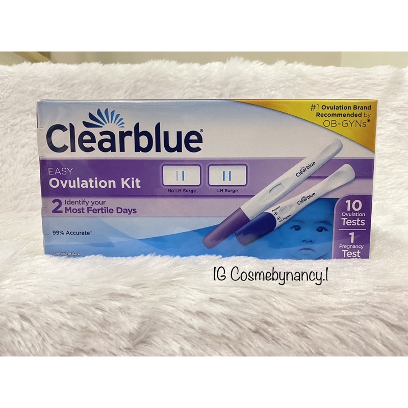 💥พร้อมส่ง💥 Clearblue เครื่องและที่ตรวจวัดไข่ตก 10 ชิ้น + ที่ตรวจการตั้งครรภ์ 1 ชิ้น
