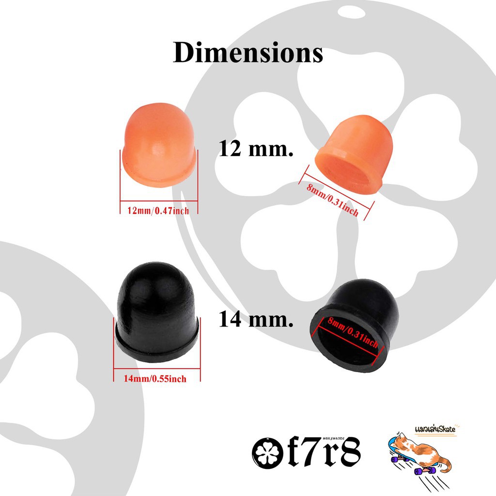 ┅❡Pivot Cup ขนาด 12 14 16 18  มม. สำหรับ surfskate skateboard longboard cruiser ขนาด 12 14 16 18  มม