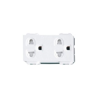เต้ารับ คู่ 2ขา + กราวด์ + ม่าน WEG 15829 PANASONIC | PANASONIC | WEG 15829 อุปกรณ์ไฟฟ้า  อุปกรณ์ไฟฟ้า