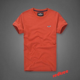 [S-5XL]Hollister เสื้อยืด คอกลม ผ้าฝ้าย สําหรับผู้ชาย