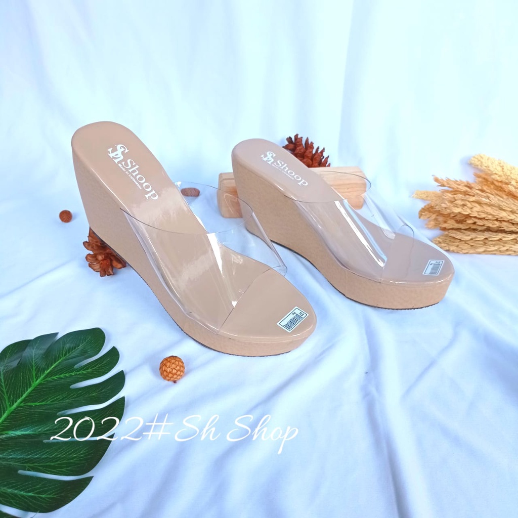 Mika Wedges รองเท ้ าแตะสําหรับผู ้ หญิงล ่ าสุด Wedges รองเท ้ าแตะสําหรับผู ้ หญิง/Original Women 's Sandals/รองเท ้ าแตะสตรีเกาหลี/รองเท ้ าแตะผู ้ หญิง
