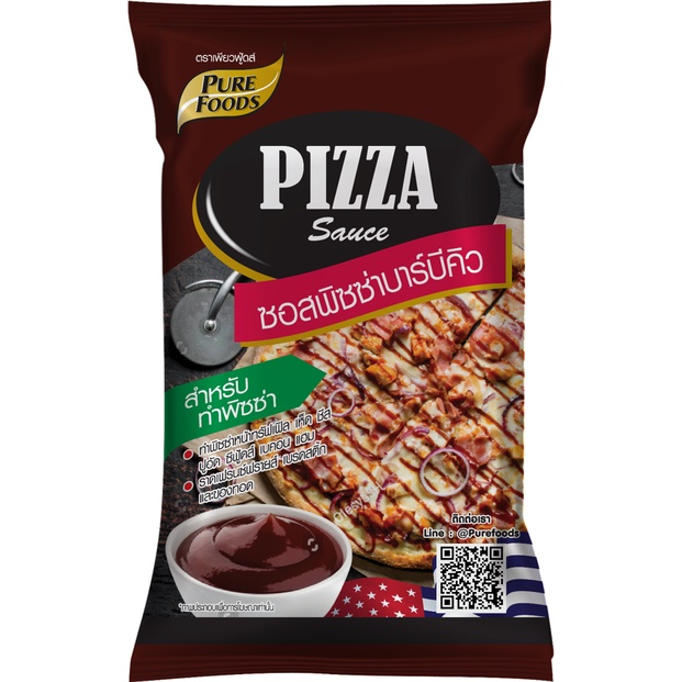 รสอร่อย by เพียวฟู้ดส์ ซอสพิซซ่า กลิ่นบาร์บีคิว ขนาด 850 กรัม ซอสพิซซ่า รสชาติ หวานอมเปรี้ยว - รูปที่ 2
