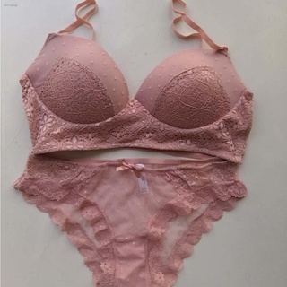 จัดส่งได้ตลอดเวลาชุดชั้นใน Bra+กางเกงชั้นในเซ็กซี่*พร้อมส่งที่ไทย* lace bra set