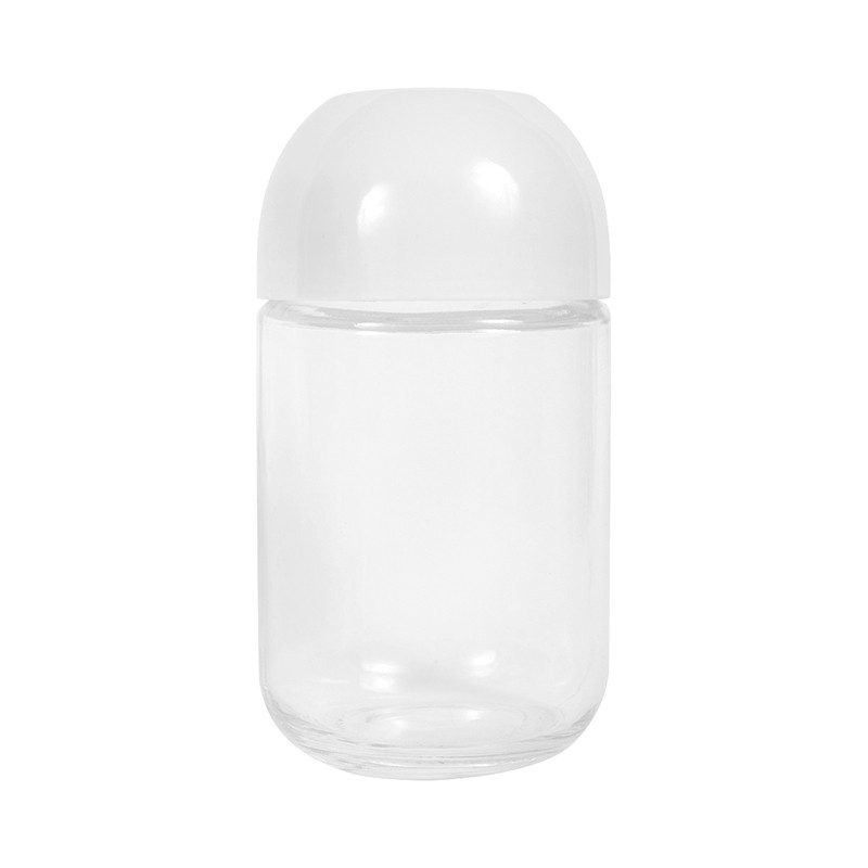 โหลแก้วทรงกลมฝาพลาสติก KASSA HOME รุ่น 15910201 ความจุ 600 มล. สีใส