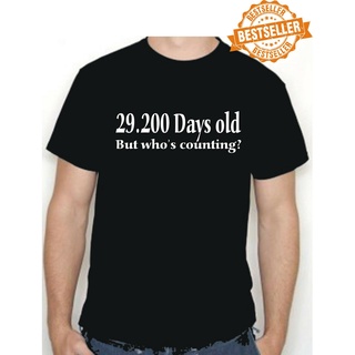 [COD]เสื้อยืดคลาสสิก ลาย 80th BIRTHDAY 29200 Days Old S-X ENhjpn84KBgkca61