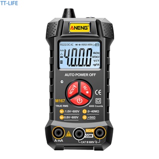 มัลติมิเตอร์ดิจิทัล True RMS AC DC ประจุกระแสไฟ ทดสอบโอห์ม Hz มิเตอร์ NCV อุณหภูมิ ทดสอบ สมาร์ท สากล มัลติมีโทร