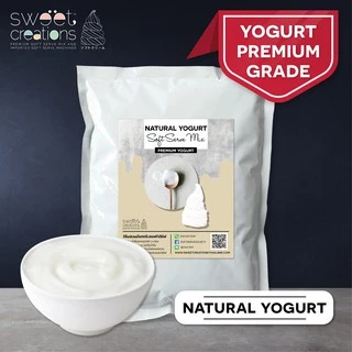 Sweet Creations - ผงทำไอศครีมซอฟท์เสิร์ฟรสโยเกิร์ต สูตรพรีเมียม (Premium Yogurt Soft Serve Powder)
