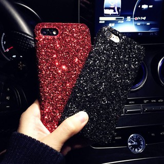 Casing OPPO Realme C15 6 Pro Redmi 9 9A Bling Glitter Hard Anti-fall Case Girls Back Covers #1916