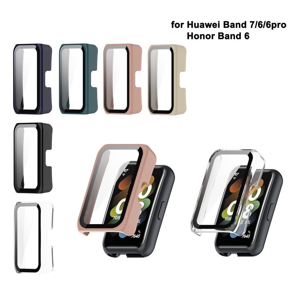เคสโทรศัพท์มือถือ PC แข็ง กันรอยขีดข่วน กรอบ HD แบบบาง สําหรับ Huawei Band 7 6pro Honor 7 6