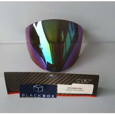 Kyt Venom Open Visor Iridium Rainbow Flat / KYT Venom Open Flat Iridium