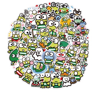 สติกเกอร์ รูปกบ Keroppi กันน้ำ สําหรับเด็ก 52 ชิ้น