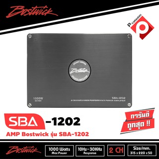 พาวเวอร์แอมป์ติดรถยนต์ BOSTWICK SBA-1202  POWER AMP 2CH. กำลังขับ 1000วัตต์ เสียงดี รายละเอียดเสียงมาเต็มๆ