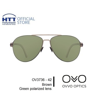 OVVO แว่นตากันแดด OVVO 3736-42 กรอบแว่นไทเทเนียม เลนส์ Polarized Zeiss เบา ทนทาน ไม่ก่อให้เกิดอาการแพ้ Handmade in EU