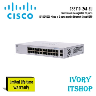 Cisco Unmanaged Gigabit Switch 24 Port CBS110-24T-EU