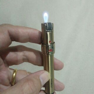 ไฟแช็คลอย สีทองปรับระดับได้