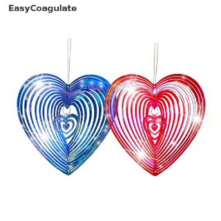 Eas Art Heart Wind Spinner Yard Art Beating Heart Wind Spinner Garden Decoration Ate