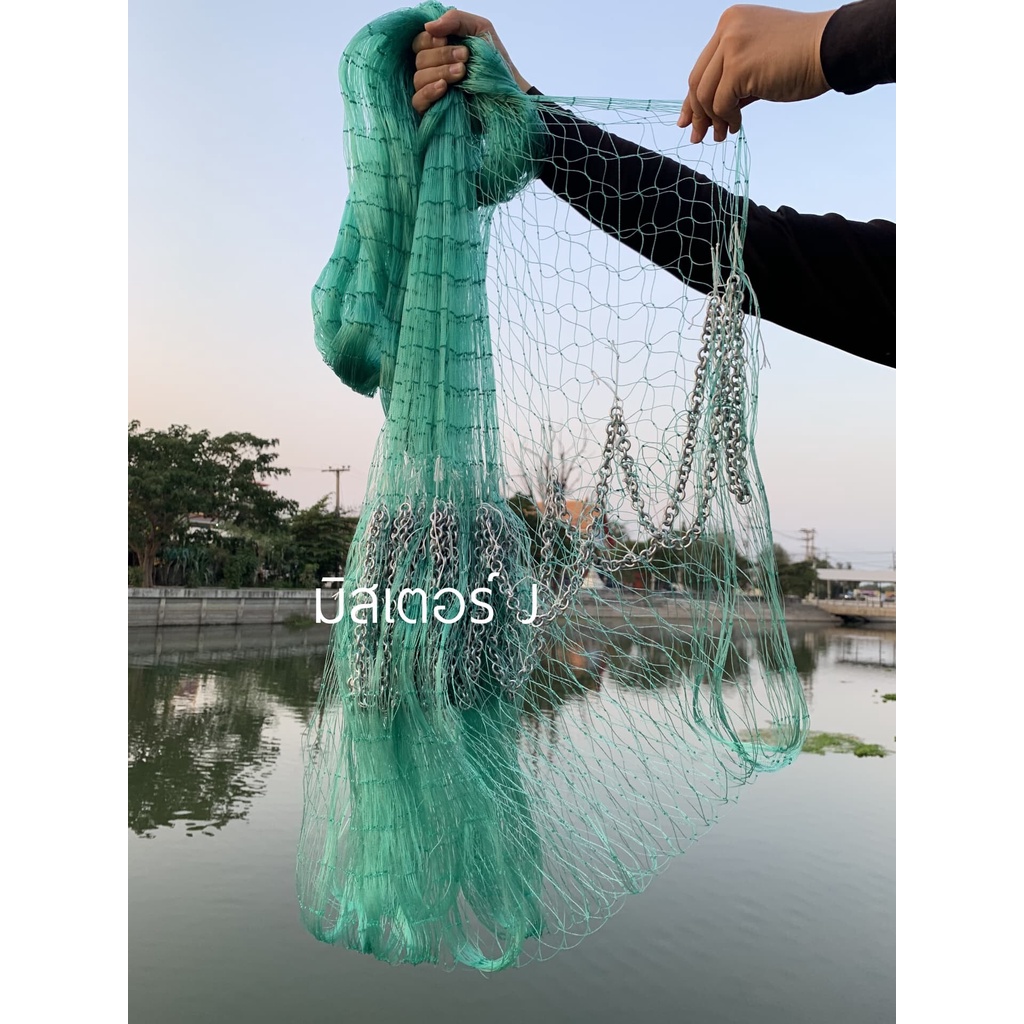 แหเอ็นเกลียว ตา 8 เซ็น ลึก 9-12 ศอก เอ็นเบอร์ 050 ขึ้นเพลาพร้อมใช้งาน - รูปที่ 5