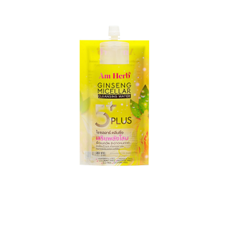 Am Herb อัมเฮิร์บ จินเส็ง ไมเซลลาร์ คลีนซิ่ง วอเตอร์ Ginseng Micellar Cleansing Water ขนาด 30 ml 1 ซอง