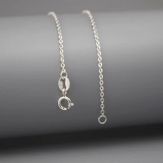 100% เงินสเตอร์ลิง S925 สร้อยคอเงิน 1.2 มม.ผู้หญิง Link Chain แฟชั่น Cool Silver Choker