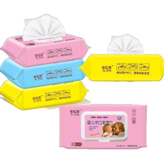 Baby Wipes ทิชชู่เปียก ทารกแรกเกิด มือ ปาก ผายลม พิเศษ 50 แพ็คใหญ่ ครอบครัว ราคาไม่แพง แพ็คพิเศษ