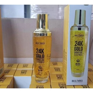 🔆ถูกที่สุด🔆Blumei 24 gold essence 130ml 24k Gold เซรั่มลดริ้วรอย จากเกาหลี มีสต๊อกในไทย ไซส์ใหญ่คุ้มมาก