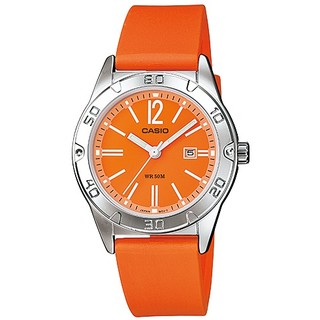  Casio นาฬิกาข้อมือหญิง รุ่น LTP-1388-4E3VDF - ORANGE