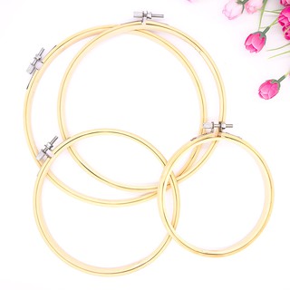 สะดึงไม้กลม 13 - 23 cm / Wooden Cross Stitch Embroidery Hoop