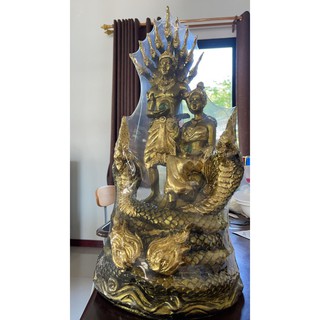 ปู่ย่า องค์พญานาค ปู่ศรีสุทโธย่าศรีปทุมมาปิดทองเค ปลุกเสกโดยตรงจากวัด องค์แข็งแรงแตกต่างงานตลาด มีของแถมมูลค่า 99 บาทให้