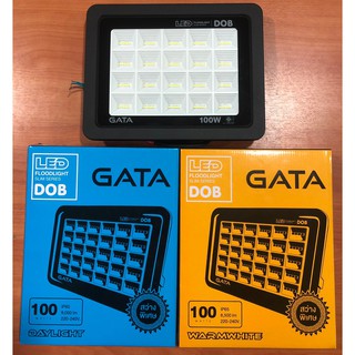 โคมฟลัดไลท์ LED 100W  ทรง Slim DOB สีดำ