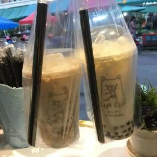 (1,000ใบ)ถุงหิ้วแก้วเต็มใบ 22 oz.(ไฮโซ)