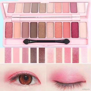 ✲✤✒10 อายแชโดว์สีสิบสีซากุระอายแชโดว์ Eye Shadow Kit Pearly Matte Durable ColorNO.lameila-3596