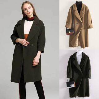 OC713 โอเวอร์โค้ท overcoat สไตล์ยุโรป แบบแขนเต่อ ใส่ง่ายเข้ากับทุกชุด กันหนาวได้ดี พร้อมส่ง