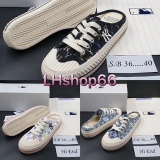 รองเท้า  MLB Play Ball Origin Mule York Yankees Shoes😘สินค้าพร้อมกล่องถุงกระดาษ พร้อมส่งจ้า