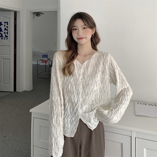 Theyourlooks ♡ พร้อมส่ง Wave knitted cardigan เสื้อแขนยาว