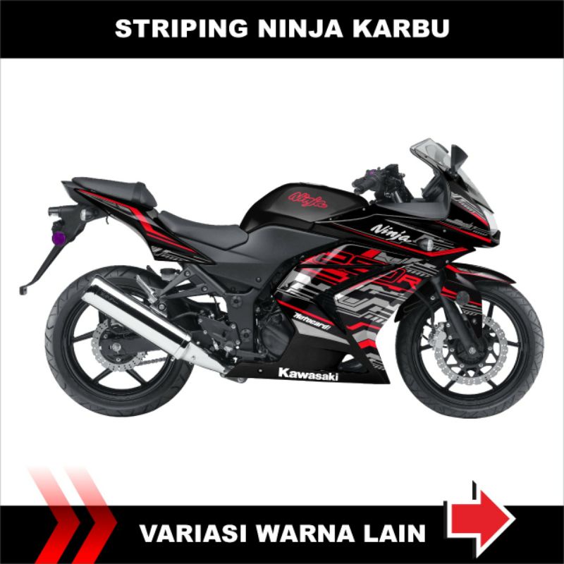 Kawasaki Ninja 250R karbu Decal Sticker / Ninja karbu Sticker / Kawasaki Ninja