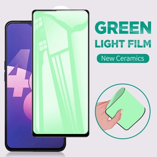 Green Eye Protection Screen Protector For OPPO F7 F9 F11 Pro A15 A15S A3S A5S A7 A12 A52 A92 A53 A33 A5 A9 2020 A31 Reno 5 4 3 2 Ceramics Tempered Glass