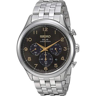 Seiko Core Solar Chronograph รุ่น SSC563 นาฬิกากันน้ำ100เมตร นาฬิกาสายสแตนเลส