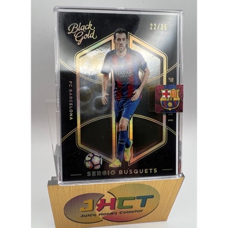 SERGIO BUSQUETS panini2016-17 Black gold soccer No.81