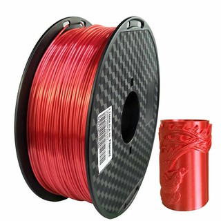 PLA+ Silk เส้นพลาสติก PLA+ Silk เส้นมีสีมันสะท้อนแสงสวยงาม PLA Filament