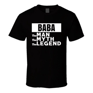 [S-5XL] เสื้อยืด พิมพ์ลาย Baba The Man The Myth The Legend Fathers Day Mandarin MKogdh87IFhabf12 สไตล์คลาสสิก สําหรับผู