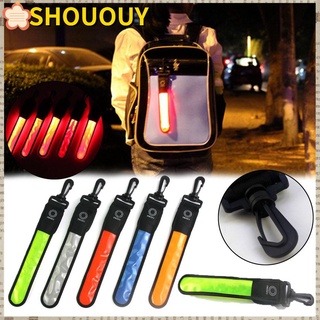 SHOUHOU Bicycle Riding Backpack Hanging Lights Night Running Accessories Arm Belt Band LED Reflective Light Safety Alert Flash Glowing Outdoor Sports Wrist Support Luminous Armband/Multicolor