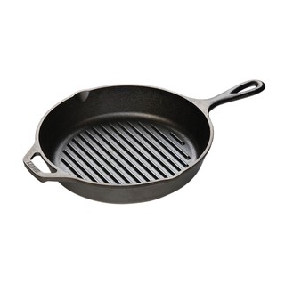 Lodge Cast Iron Grill Pan กระทะย่างกลมมีลาย 26.04 cm L8GP3