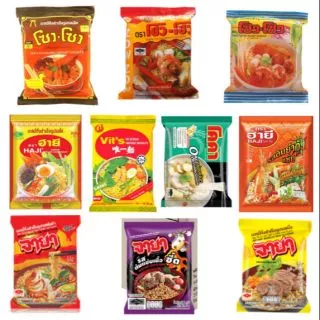 บะหมี่กึ่งสำเร็จรูปหลากหลายยี่ห้อ حلال Halal ฮาลาล มุสลิมทานได้