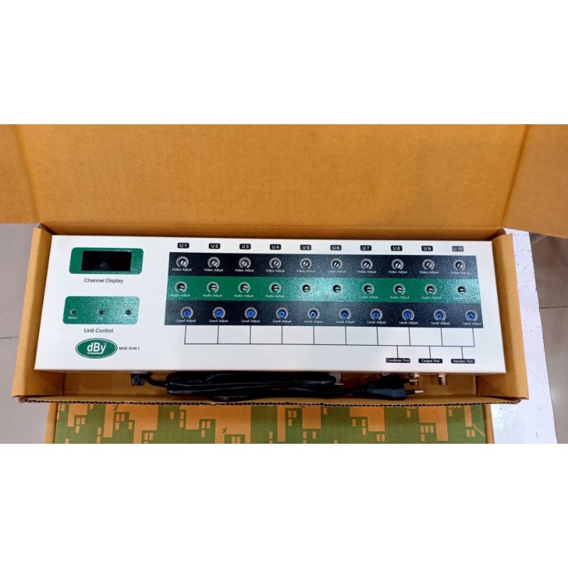 DBY 10 channel TV modulatorตัวแปลงสัญญาณงานระบบ