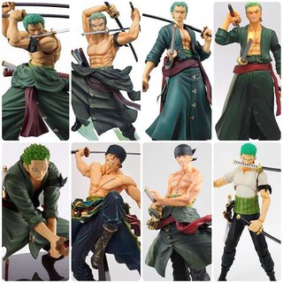 ฟิกเกอร์วันพีซ โมเดลวันพีช  โรโรโนอา โซโล Roronoa Zoro 12-27 ซม. One Piece Figure Figma 28 Type to choose กลุ่มโจรสลัดห（