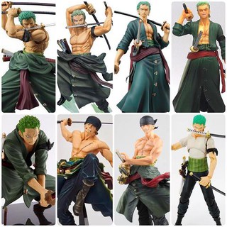 ฟิกเกอร์วันพีซ โมเดลวันพีช  โรโรโนอา โซโล Roronoa Zoro 12-27 ซม. One Piece Figure Figma 28 Type to choose กลุ่มโจรสลัดห（