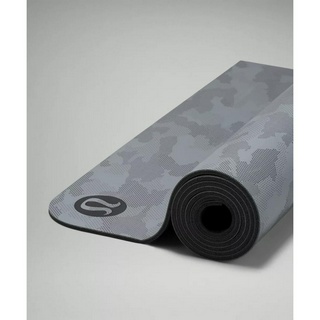 Lululemon เสื่อโยคะ The Mat 5mm - Variegated Camo Mat Asphalt Grey Graphite Grey/Graphite Grey