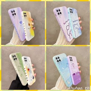 เคส Samsung A12 5G M12 ภาพวาดสีน้ำมัน ซิลิโคนใบเมเปิ้ล เคสโทรศัพท์