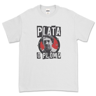 ROUND คอลูกเรือเสื้อยืด PLOMO - NARCOS PABLO ESCOBAR-4XL